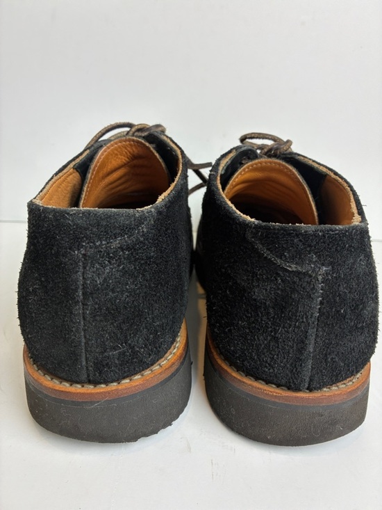 Viberg Derby Calf Suede Shoe Black Size 8.5 US 7.5 Brand Luxury Handmade main image 15